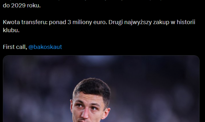 HERE WE GO! Bartosz Slisz za PONAD 3 MLN EURO wraca do Europy!